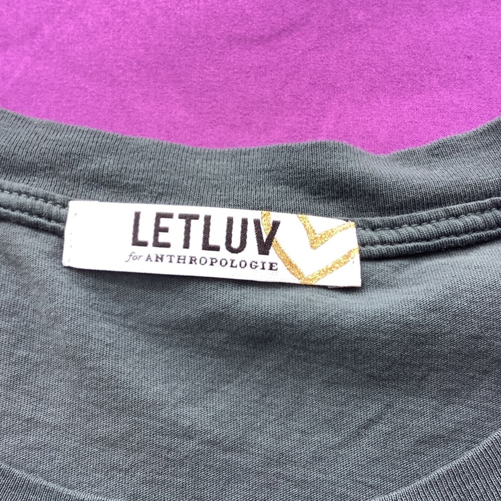 LetLuv Anthropologie Blondie Heart of Glass Graphic Tee New $78 Size XL - Picture 3 of 7